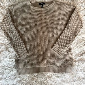 Beige Forever 21 Oversized Sweater